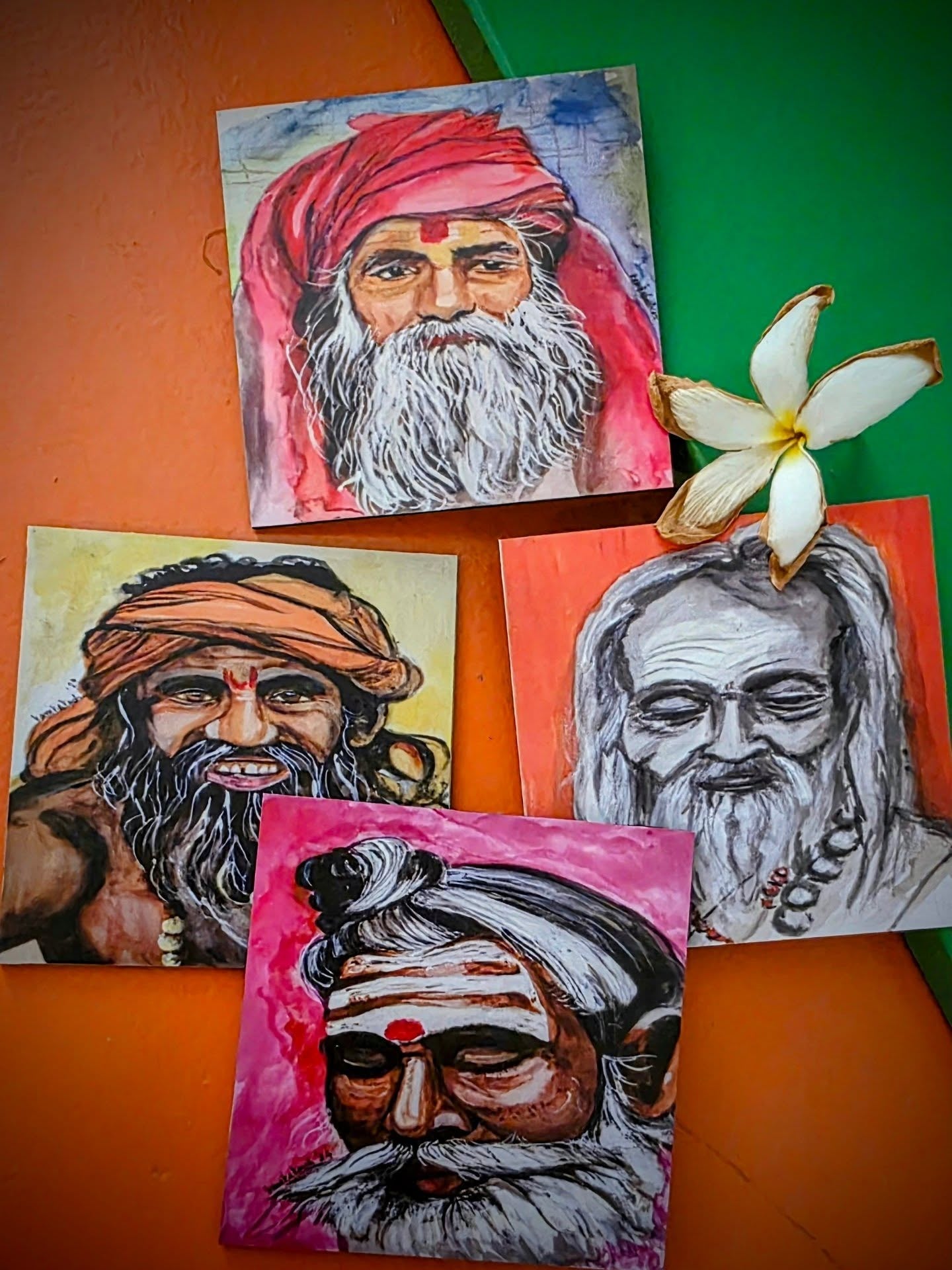 Sage Portrait Coaster Set