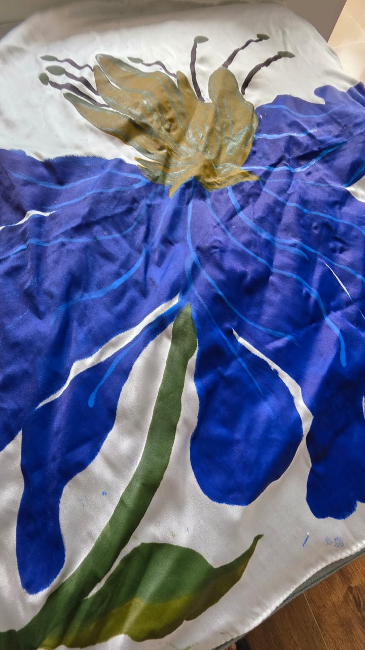 Blue & Green scarves