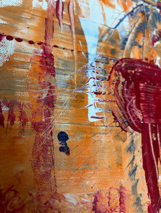 "Urban Echoes" – Abstract Acrylic Painting on Canvas