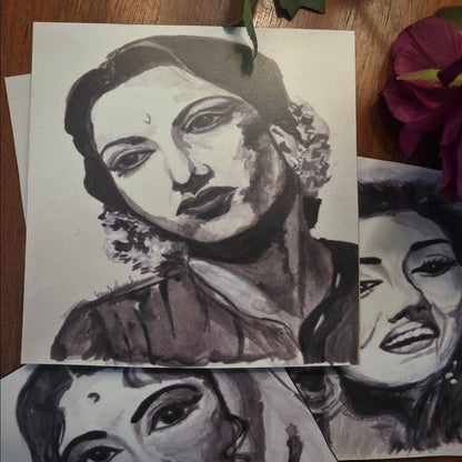 Black & White Bollywood Beauties Coasters.