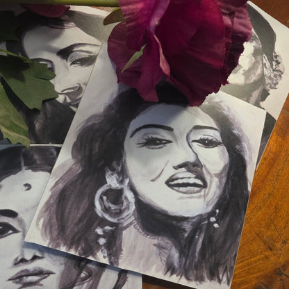 Black & White Bollywood Beauties Coasters.