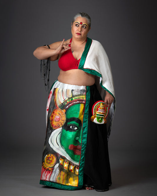The Kathakali Drape